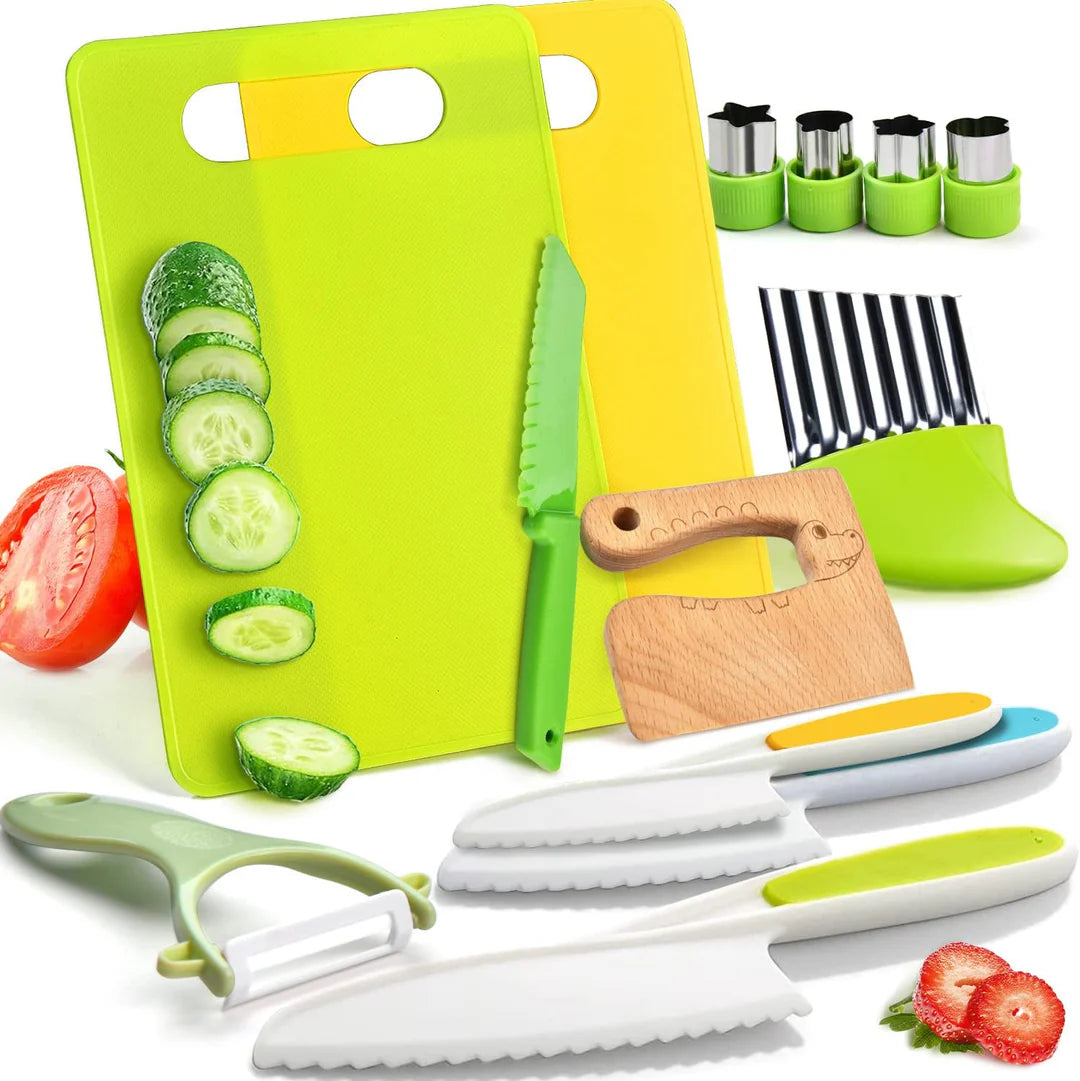 Kivora Cookies 🍪 – Ensemble de cuisine Montessori en silicone pour enfants