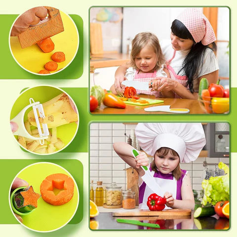Kivora Cookies 🍪 – Ensemble de cuisine Montessori en silicone pour enfants